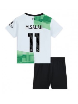 Liverpool Mohamed Salah #11 Auswärts Trikotsatz für Kinder 2023-24 Kurzarm (+ Kurze Hosen)
